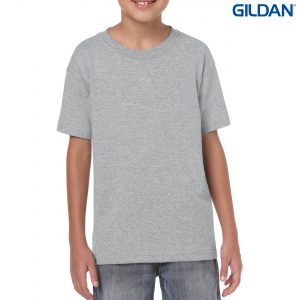 The Gildan Heavy Cotton Youth T Shirt is a 50% cotton/50% polyester tee. Sizes 8 - 16. 26 colours. Great cost effective kids tees for printing and events.