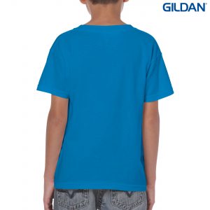 The Gildan Heavy Cotton Youth T Shirt is a 50% cotton/50% polyester tee. Sizes 8 - 16. 26 colours. Great cost effective kids tees for printing and events.