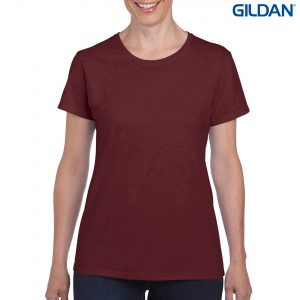 The Gildan Heavy Cotton Ladies T Shirt is a 180gsm cotton tee. Mens and kids available too. 20 colours. S - 3XL. Great branded heavy cotton tees from Gildan.
