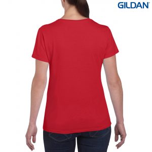 The Gildan Heavy Cotton Ladies T Shirt is a 180gsm cotton tee. Mens and kids available too. 20 colours. S - 3XL. Great branded heavy cotton tees from Gildan.