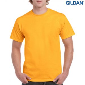The Gildan Heavy Cotton Adult T Shirt is a 180gsm cotton tee.  Ladies and kids available too.  34 colours.  S - 5XL.  Great branded heavy cotton tees from Gildan.