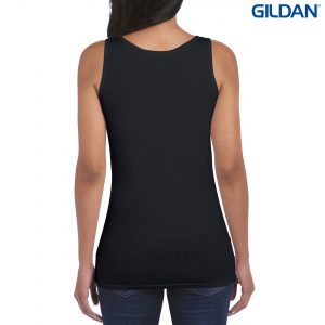 The Gildan Softstyle Ladies Tank Top is a cotton fitted ladies singlet. 5 colours. S - 2XL. Great branded ladies cotton singlets from Gildan.