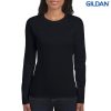 64400L Gildan Softstyle Ladies Long Sleeve T Shirt Black – Promotrenz