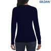 64400L Gildan Softstyle Ladies Long Sleeve T Shirt Navy – Promotrenz