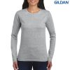 64400L Gildan Softstyle Ladies Long Sleeve T Shirt Sport Grey – Promotrenz