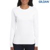 64400L Gildan Softstyle Ladies Long Sleeve T Shirt White – Promotrenz