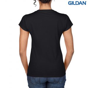 The Gildan Softstyle Ladies V-Neck T Shirt is a 150gm cotton jersey knit tee. 5 colours. Fitted. S - 3XL. Great cotton tees from Gildan.