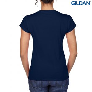 The Gildan Softstyle Ladies V-Neck T Shirt is a 150gm cotton jersey knit tee. 5 colours. Fitted. S - 3XL. Great cotton tees from Gildan.