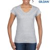 64V00L Gildan Ladies V-Neck T Shirt – Sport Grey – Promotrenz