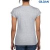 64V00L Gildan Softstyle Ladies V-Neck T Shirt – Sport Grey – Promotrenz