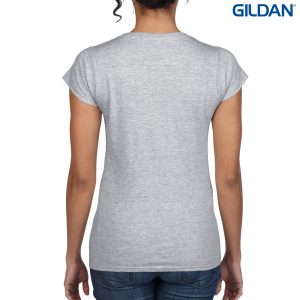 The Gildan Softstyle Ladies V-Neck T Shirt is a 150gm cotton jersey knit tee. 5 colours. Fitted. S - 3XL. Great cotton tees from Gildan.