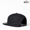 HU15606 UFlex Snap Back 6 Flat Peak Cap – Black – Promotrenz