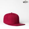 HU15606 UFlex Snap Back 6 Flat Peak Cap – Burgundy – Promotrenz