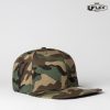HU15606 UFlex Snap Back 6 Flat Peak Cap – Camo – Promotrenz