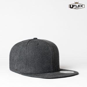 HU15606 UFlex Snap Back 6 Flat Peak Cap - Charcoal Melange - Promotrenz The UFlex Snap Back 6 Flat Peak Cap is an acrylic/wool constructed 6 panel cap. Embroidery or transfer recommended. 9 colours. Great branded caps.