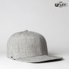 HU15606 UFlex Snap Back 6 Flat Peak Cap – Grey Melange – Promotrenz