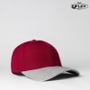 HU15608 UFlex Pro Style Snap Back 6 Cap – Burgundy/Grey Melange – Promotrenz
