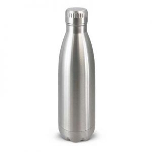 The Trends Mirage Steel Bottle is a 700ml drink bottle with timeless design.  Screw on lid.  14 colours.  Great branded metal drink bottles.