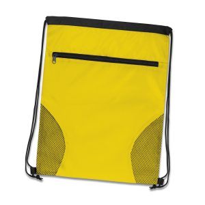 The Trends Collection Dodger Drawstring Backpack is a stylish drawstring backpack with mesh accents. Zipper pocket. 8 colours. Great drawstring backpacks.