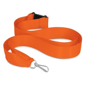 The Trends Collection Ribbon Lanyard is a 20mm wide ribbon lanyard with metal ring, clip and safety clip. 11 colours. Great branded lanyards.