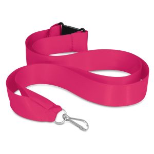 The Trends Collection Ribbon Lanyard is a 20mm wide ribbon lanyard with metal ring, clip and safety clip. 11 colours. Great branded lanyards.