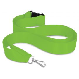 The Trends Collection Ribbon Lanyard is a 20mm wide ribbon lanyard with metal ring, clip and safety clip.  11 colours.  Great branded lanyards.