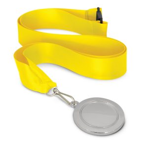 The Trends Collection Podium Medal is a 50mm diameter medal in 3 colours.  Lanyard in 11 colours.  Great branded medals for your events.