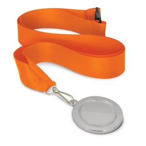 The Trends Collection Podium Medal is a 50mm diameter medal in 3 colours.  Lanyard in 11 colours.  Great branded medals for your events.