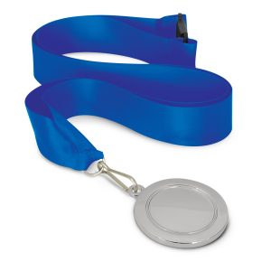 The Trends Collection Podium Medal is a 50mm diameter medal in 3 colours.  Lanyard in 11 colours.  Great branded medals for your events.