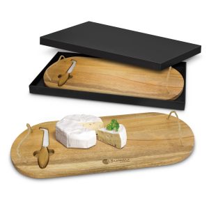 The Trends Collection Coventry Cheese Board is a luxury rustic acacia cheese board. Contains a cheese knife. Laser Engraved. Great corporate gifts.