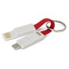 116102 Trends Collection Electron 3 in 1 Charging Cable – Red – Promotrenz