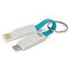 116102 Trends Collection Electron 3 in 1 Charging Cable – Light Blue – Promotrenz