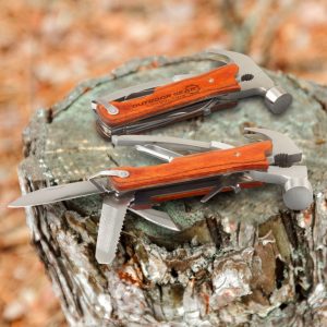 The Trends Collection Gladiator Hammer Tool is a premium stainless steel multi tool.  12 functions.  Printed.  Great corporate gifts for your clients.