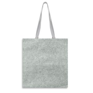 The Trends Collection Ashton Tote Bag is made from poly felt. Trendy Tote bag in light or dark grey. Great branded cotton handled tote bags.