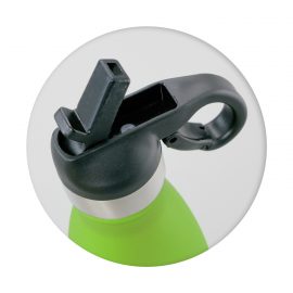 The Trends Collection Mirage Powder Coated Vacuum Bottle Flip Lid is a premium quality 500ml vacuum stainless steel bottle.  13 colours.  Great drink bottles.