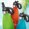 The Trends Collection Mirage Powder Coated Vacuum Bottle Flip Lid is a premium quality 500ml vacuum stainless steel bottle.  13 colours.  Great drink bottles.