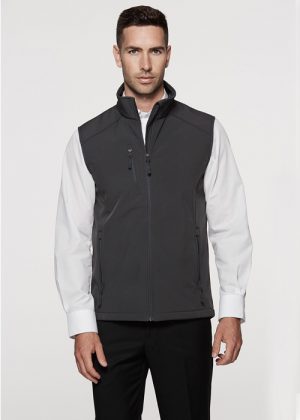 The Aussie Pacific Mens Olympus Softshell Vest is a 320gm 3 layer performance softshell. 4 colours. S - 5XL. Great Aussie Pacific softshell jackets.