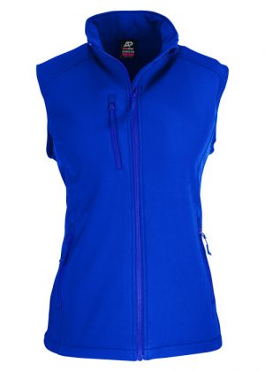 The Aussie Pacific Ladies Olympus Softshell Vest is a 320gm 3 layer performance softshell. 4 colours. 8 - 22. Great Aussie Pacific softshell jackets.
