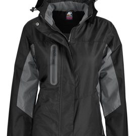The Aussie Pacific Ladies Sheffield Jacket is a polyester twill jacket with a brushed fleece inner.  3 colours.  8 - 22.  Great branded waterproof jackets.