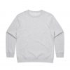 4121 AS Colour Womens Premium Crew – White Marle  – Promotrenz