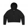4122 AS Colour Womens Crop Hood – Black – Promotrenz