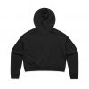4122 AS Colour Womens Crop Hood – Black – Promotrenz