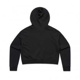 The AS Colour Womens Crop Hood is a relaxed fit, cropped length heavyweight hoodie.  Pale Pink and Black.  XS - XL. Great branded crop AS Colour hoodies.