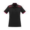 P900LS Biz Collection Galaxy Ladies Polo – Black/Red – Promotrenz