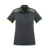 P900LS Biz Collection Galaxy Ladies Polo – Grey/Fluoro Lime – Promotrenz