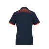 P900LS Biz Collection Galaxy Ladies Polo – Navy/Fluoro Orange – Promotrenz