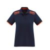 P900LS Biz Collection Galaxy Ladies Polo – Navy/Fluoro Orange – Promotrenz