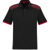 P900MS Biz Collection Galaxy Mens Polo – Black/Red – Promotrenz