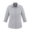 S910LT Biz Collection Ladies Jagger 3/4 Sleeve Shirt – Silver – Promotrenz