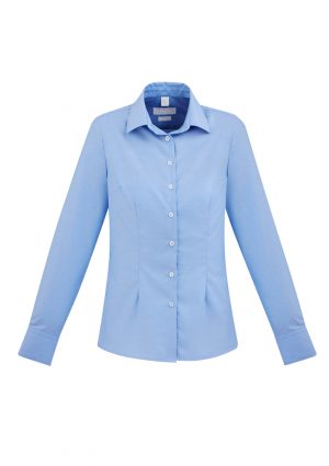 The Biz Collection Regent Ladies Long Sleeve Shirt is a wrinkle resistant 100% premium cotton short sleeve shirt.  2 colours.  6 - 24.  Great work shirts.